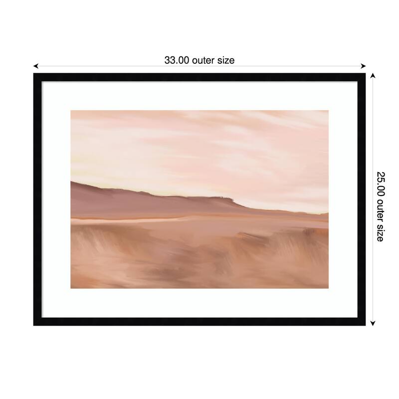 Golden by Jenna Alheit Wood Framed Wall Art Print - Svelte Noir Black