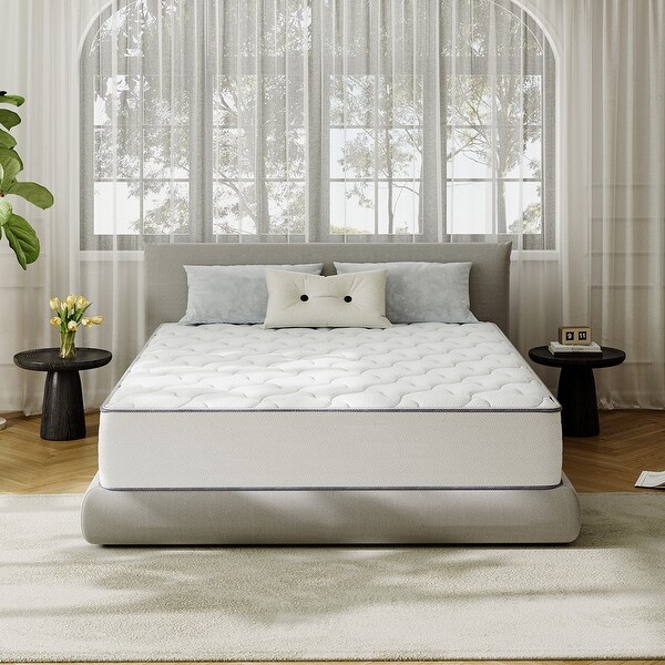 SweDrea 10 in. Cooling Plush Hybrid Memory Foam Mattress In