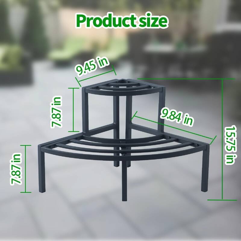 2-Tier Plant Stand Lightweight - 19.29 x 19.29 x 15.75 inches