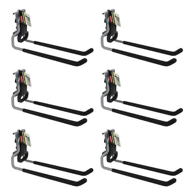 Rubbermaid Fast Track Wall Mounted Garage Storage Utility Multi Hook (6 Pack) - 11.55