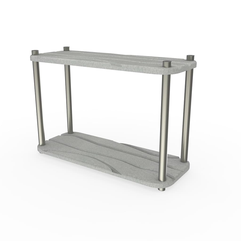 LuxeStone Two Layer Diatomite Bathrooms and Kitchens Quick Drying Organizer&Storage Tray - Gray - 11"