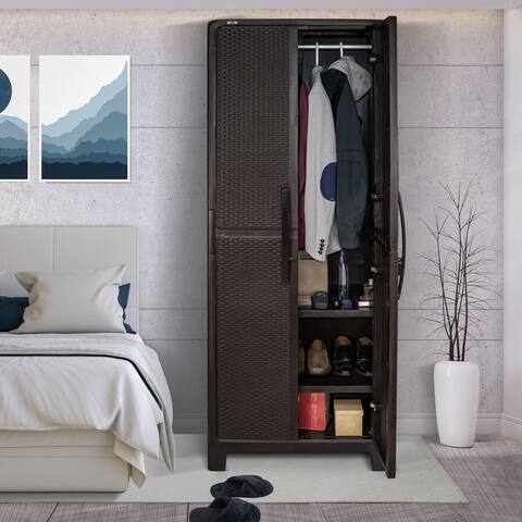 MQ Eclypse 3-Shelf Plastic Armoire Cabinet