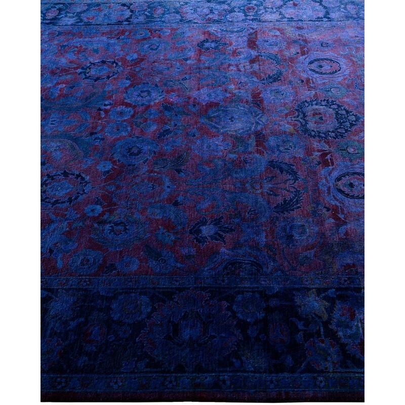 Fine Vibrance One-of-a-Kind Hand-Knotted Area Rug - Blue, 6' 2" x 9' 0" - 6' 2" x 9' 0"