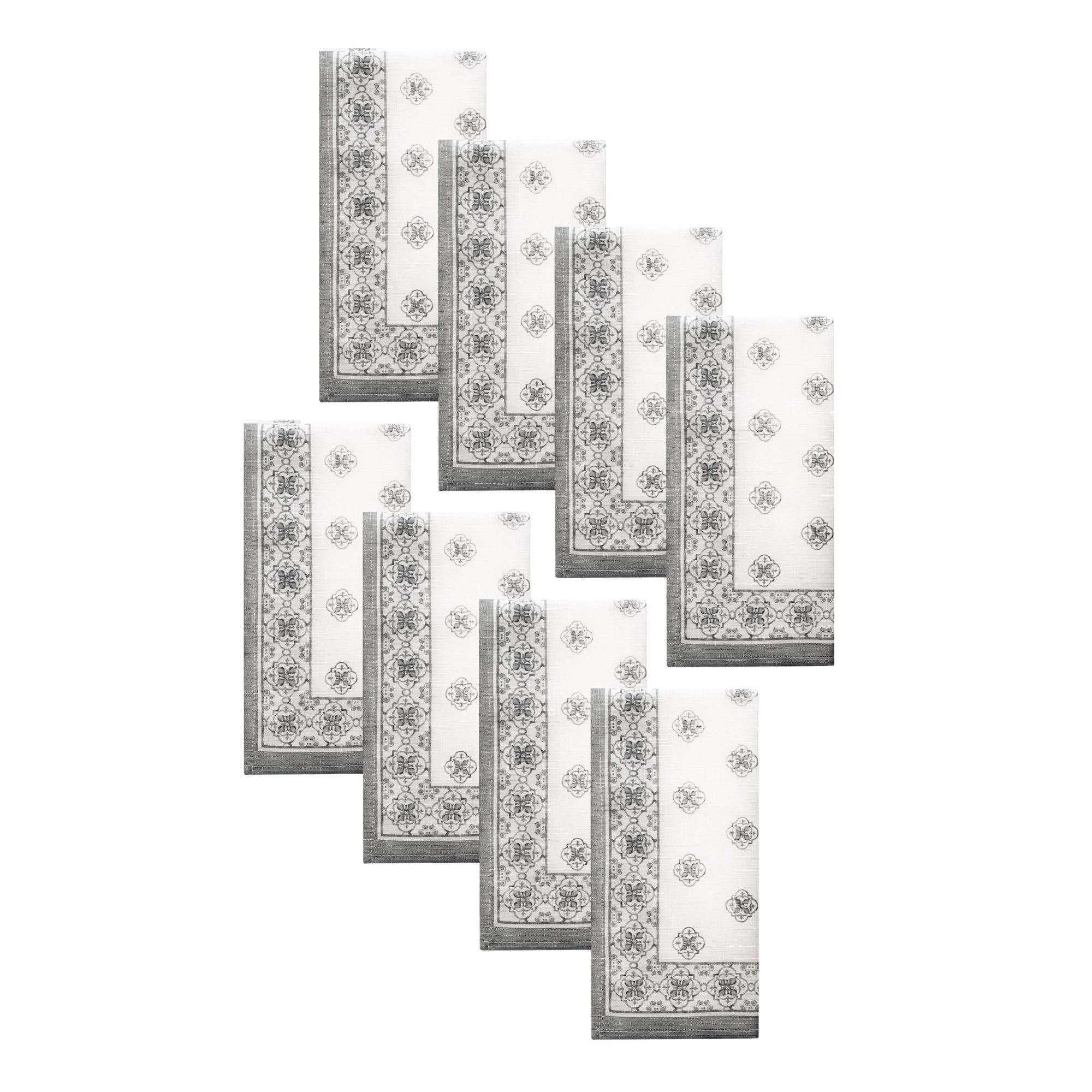 Amani Tile Napkin, Set of 8 - 17x17