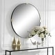 preview thumbnail 3 of 4, Uttermost Clip Modern Round Mirror - 43"W X 43"H X 2"D