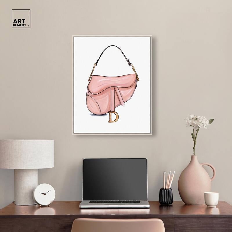 Doll Memories - Blush Pink Bag Canvas by Art Remedy