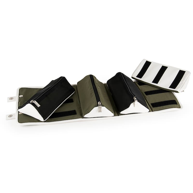 Bathroom Organizer with Funcitonal Pouches and Privacy