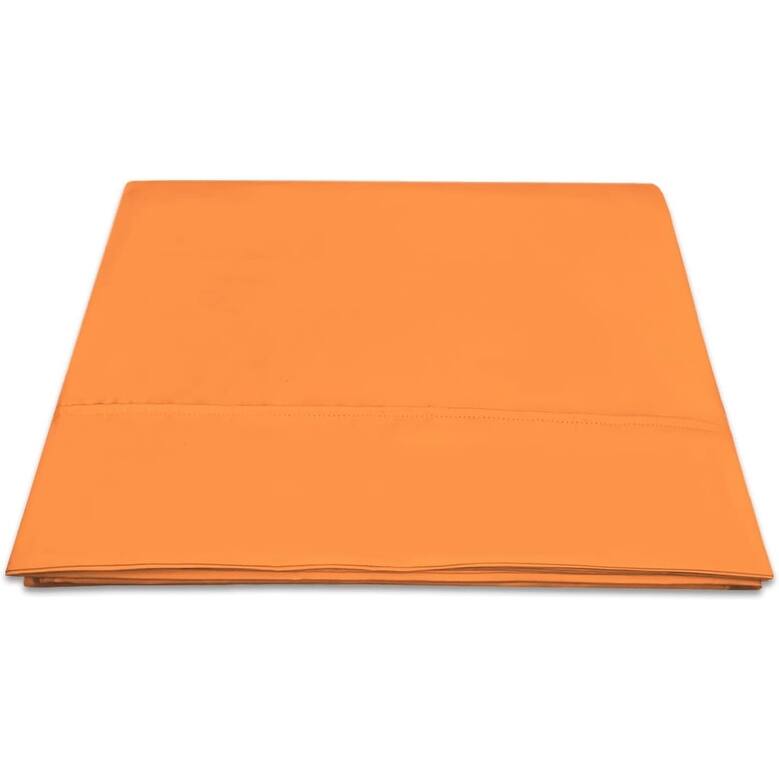 Lavish Touch 400 TC 100 % Cotton Flat Sheet Only 1 Pc with Stylish 4" Hem