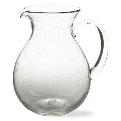 Bubble Clear Glass Pitcher with Handle 64 oz.