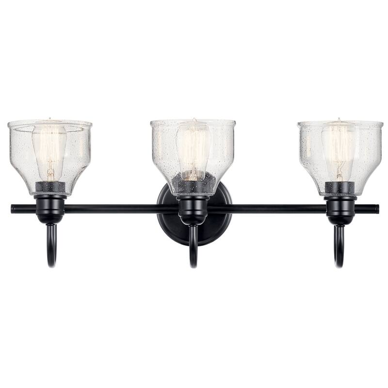 Kichler Lighting Avery 24 in. 3-Light Black Vanity Light