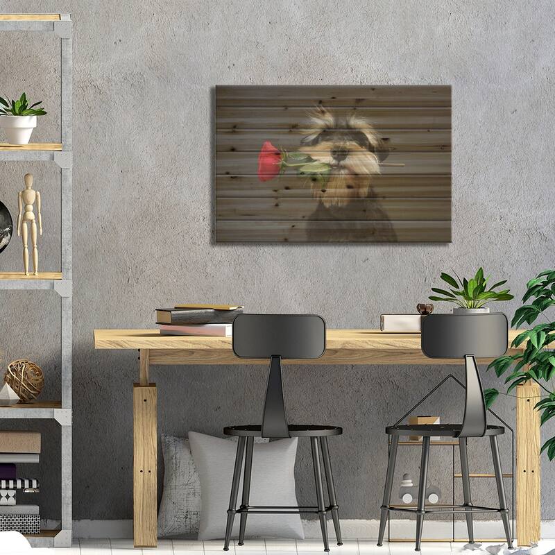 Tango Dancer Print On Wood by Adnan Mahmutovic - Multi-Color