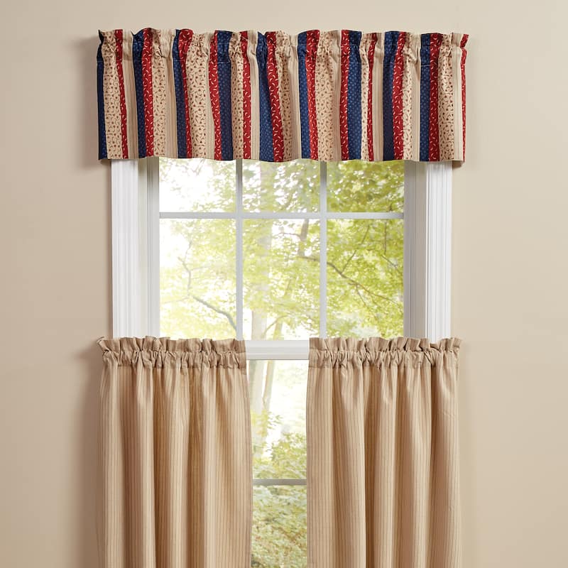 Park Designs Agate Lined Patch Valance 60" x 14" - 60" X 14"