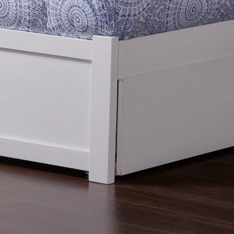 AFI Orlando Platform Bed with Footboard & Twin XL Trundle