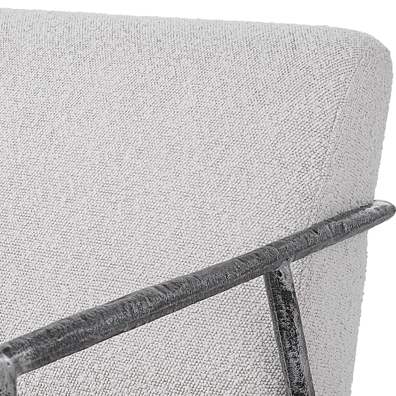 Uttermost Brisbane Light Grey Accent Chair