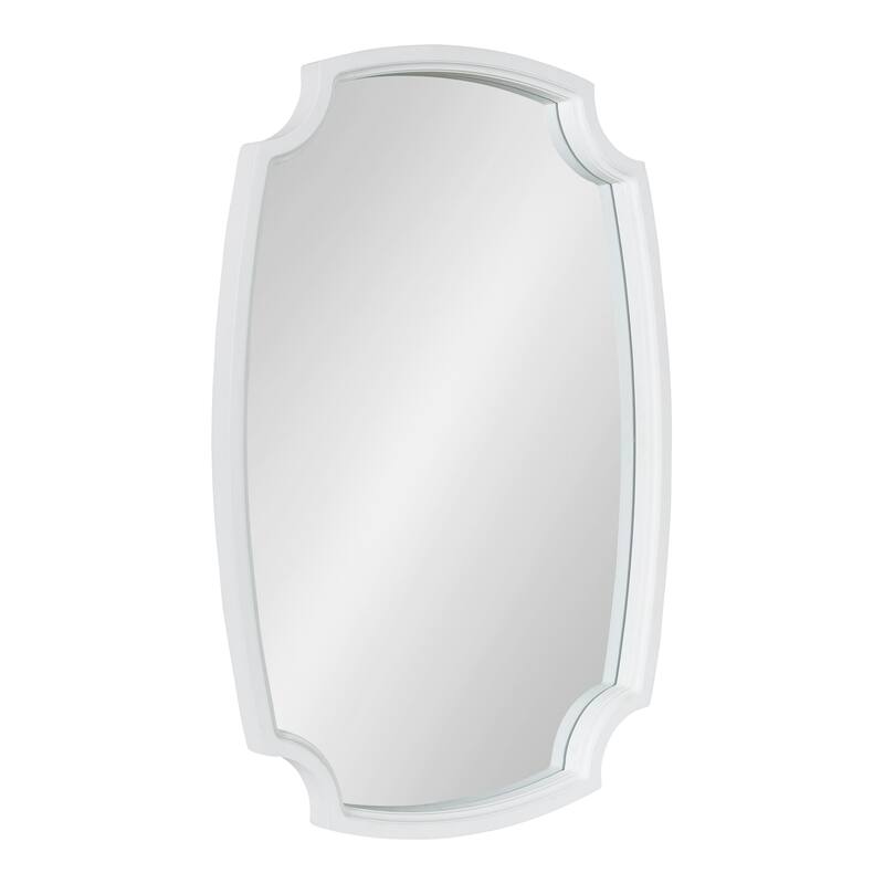 Kate and Laurel Orianne Wood Framed Wall Mirror - 21x32 - White