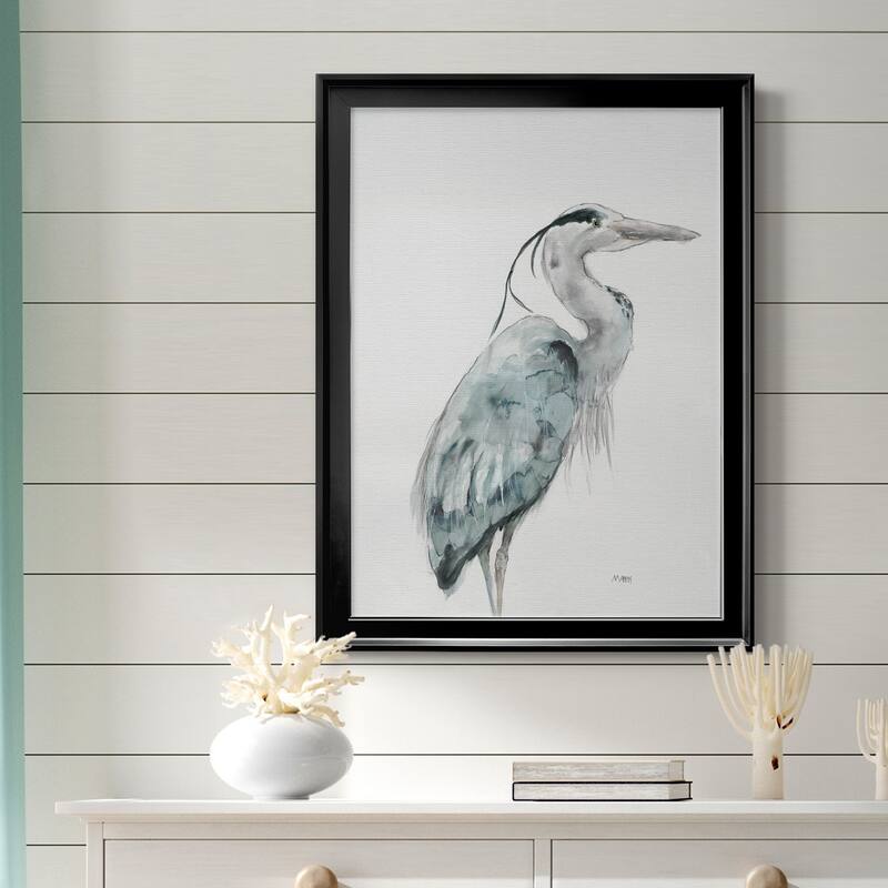 BLUE HERON I Premium Framed Canvas - Ready to Hang