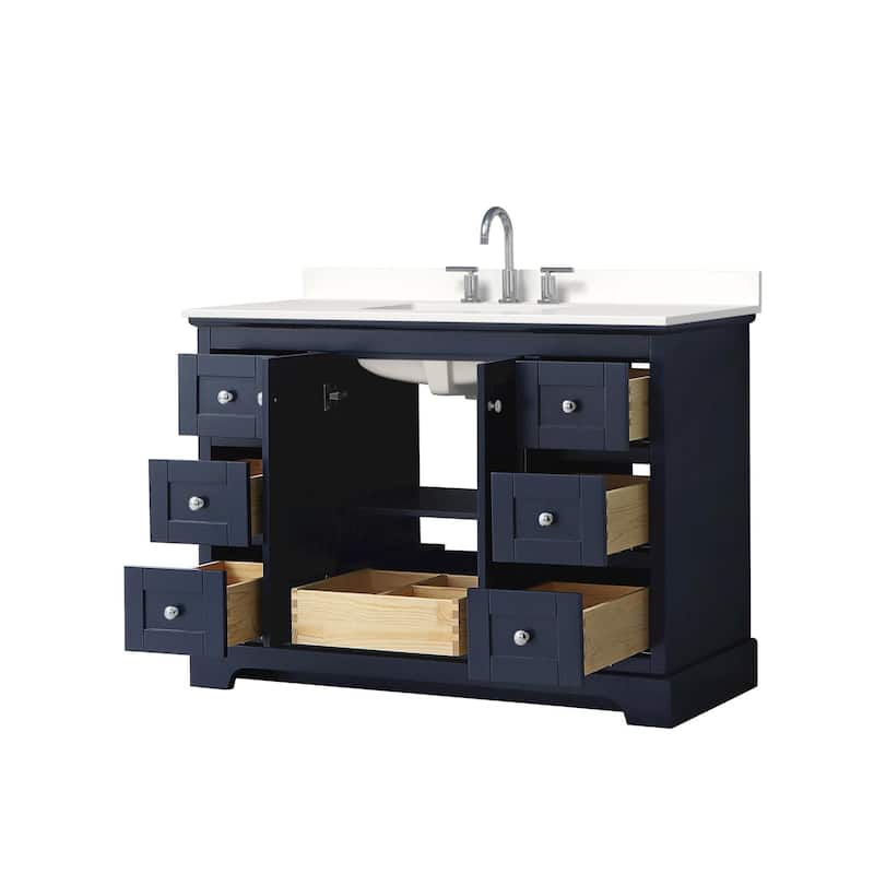 Wyndham Collection WCV232348S-QTZ-US3MXX Avery 48" Free Standing
