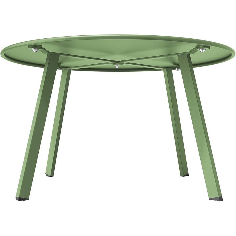 Patio Side Tables for Outside, Small End Table Accent Table Metal Round for Deck Garden Porch Balcony Yard Lawn