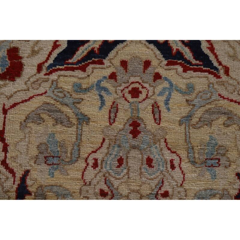 Hand Knotted Oriental 100% Wool Carpet Traditional Floral Beige & Ivories Sultanabad Area Rug - 14' 1'' X 10' 0''
