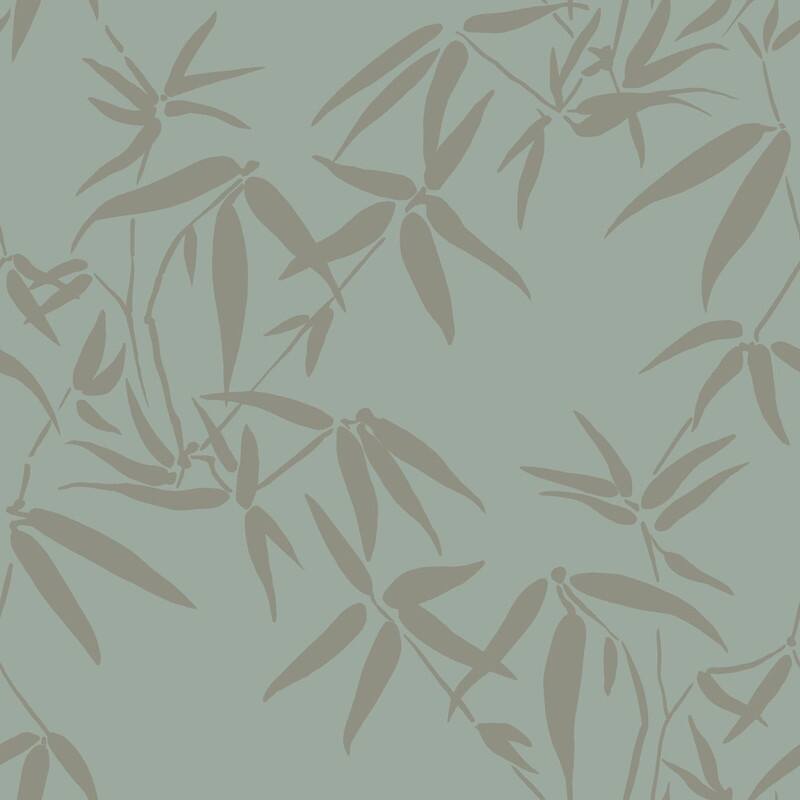 Origin Guadua Green Bamboo Leaves Wallpaper - Green