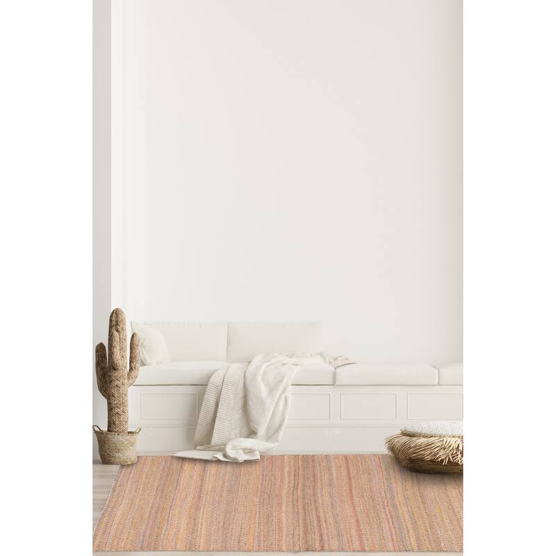 ECARPETGALLERY Flat-Weave Palas Denizli Tan Kilim - 5'3 x 7'5