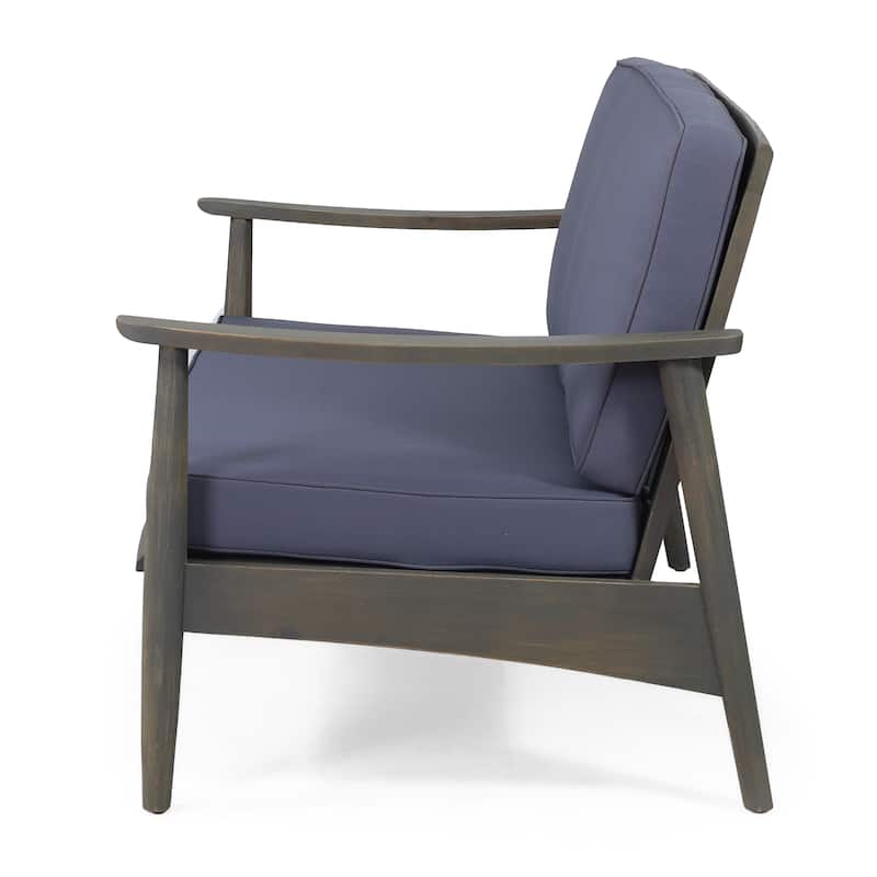 Willowbrook Outdoor Acacia Loveseat and Coffee Table by Christopher Knight Home