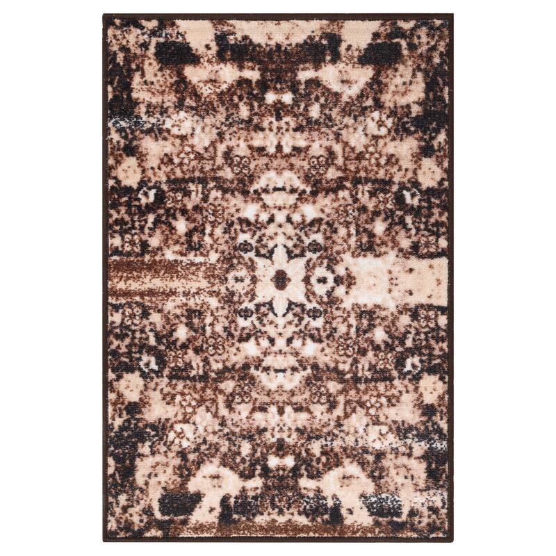 Superior Oswell Medallion Non-Slip Washable Indoor Runner or Area Rug