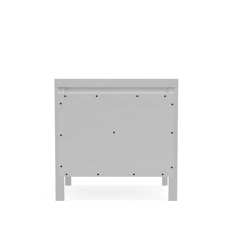 Carmel 2 Drawer Nightstand, White