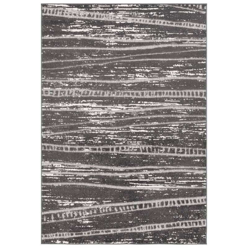 SAFAVIEH Cottage Katleen Transitional Indoor/Outdoor Rug. - 5'3" x 7'7" - Grey