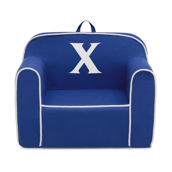 slide 2 of 3, Delta Children Personalized Monogram Cozee Chair - Customize with Letter X