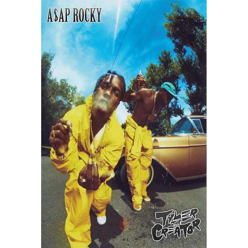 Asap Rocky & Tyler Creator Jumpsuits Art Poster - 24 x 36 Inch