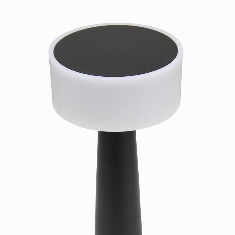 LED Saucer Mini Touch Sensor Desk Lamp - 8.5" - Black