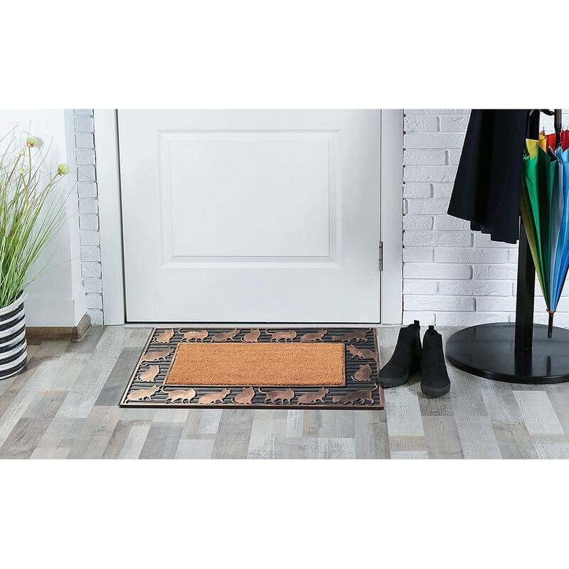 A1HC Highly Durable Decorative Rubber and Coir Molded Doormat