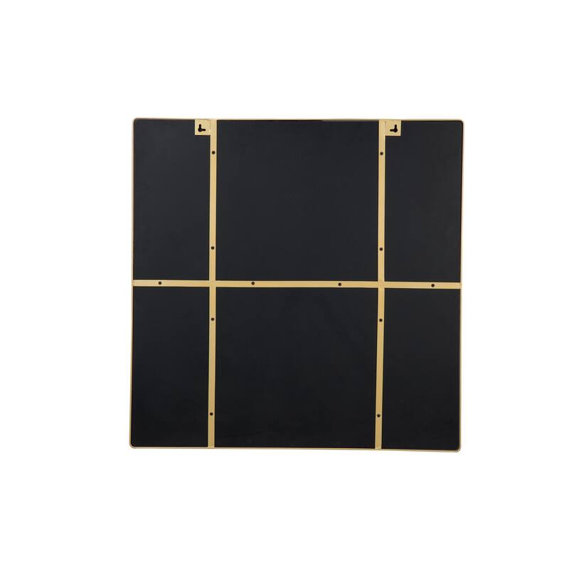 Varaluz Kye 30-inch Black Rounded Square Wall Mirror