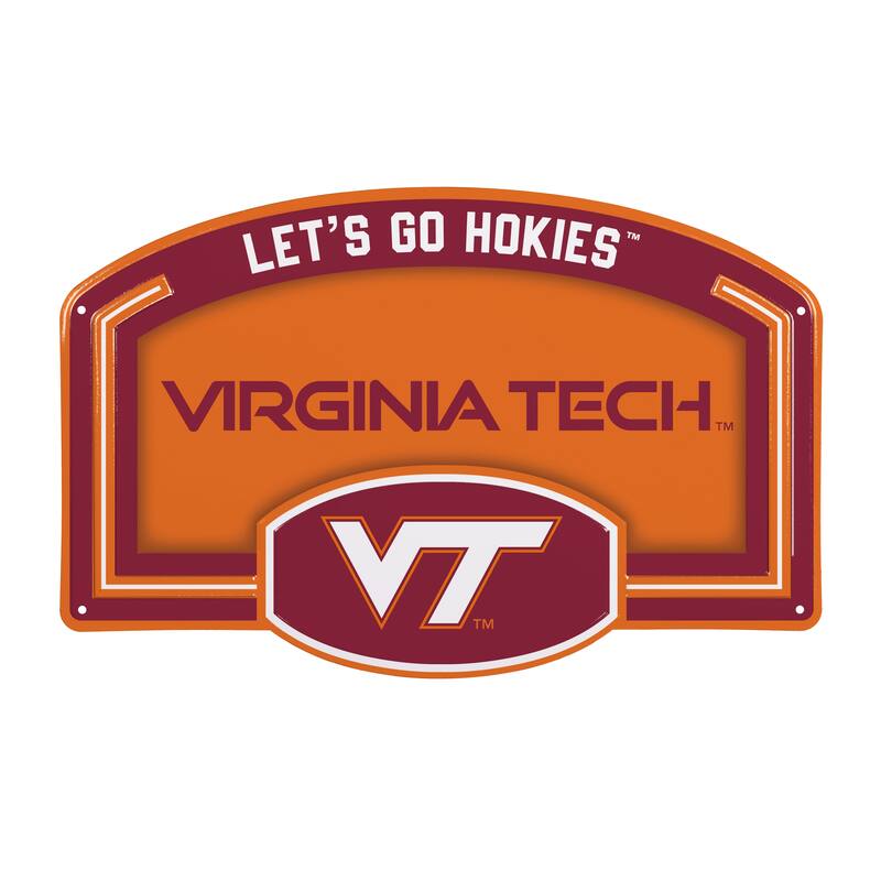 Virginia Tech Embossed Steel Wall Sign, 11" x 17"