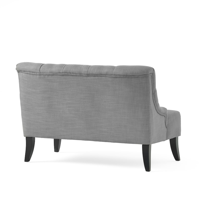 Nicole Polyester Blend Fabric Settee by Christopher Knight Home - 29.25"L x 43.75"W x 30.50"H