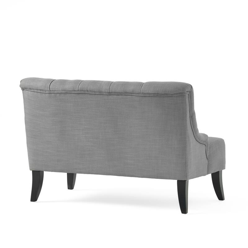 Nicole Polyester Blend Fabric Settee by Christopher Knight Home - 29.25"L x 43.75"W x 30.50"H