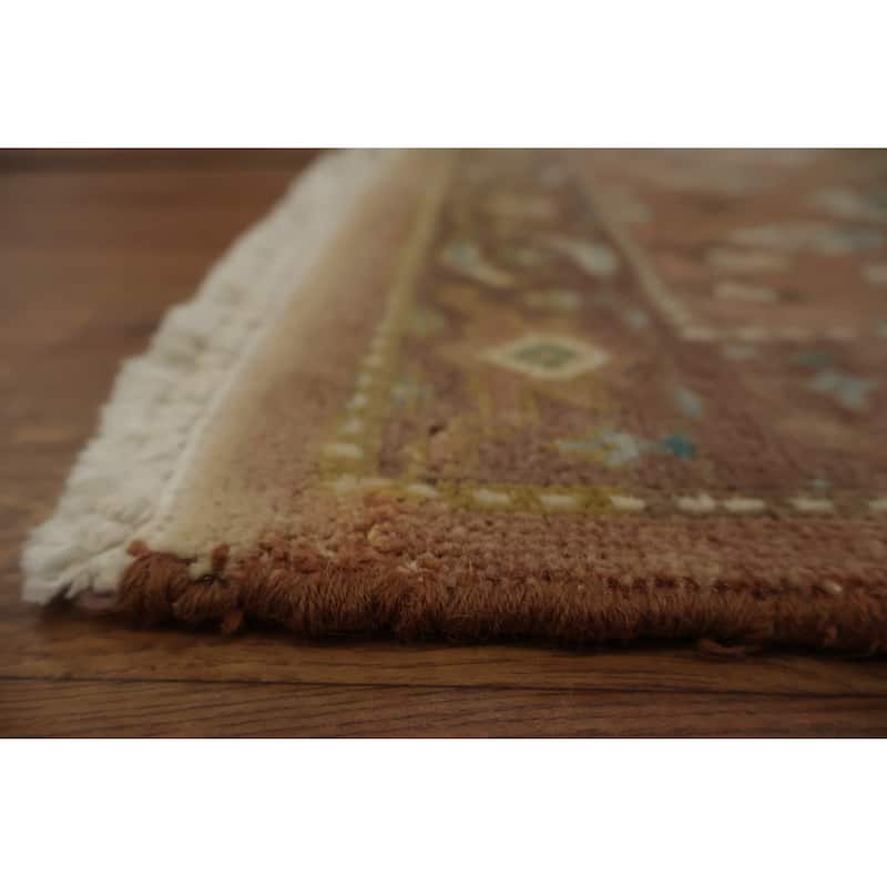 Hand Knotted Oriental 100% Wool Carpet Traditional All-Over Brown Ziegler Area Rug - 3' 0'' X 1' 11''