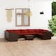 Option Brown/Cinnamon red 13 x Back pillow