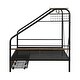 preview thumbnail 8 of 20, Twin/Full Size Metal House Bed with 2 Storage Drawers, Clothes Rack and Metal Grid, Platform Bed with Top Shelf and Side Shelf