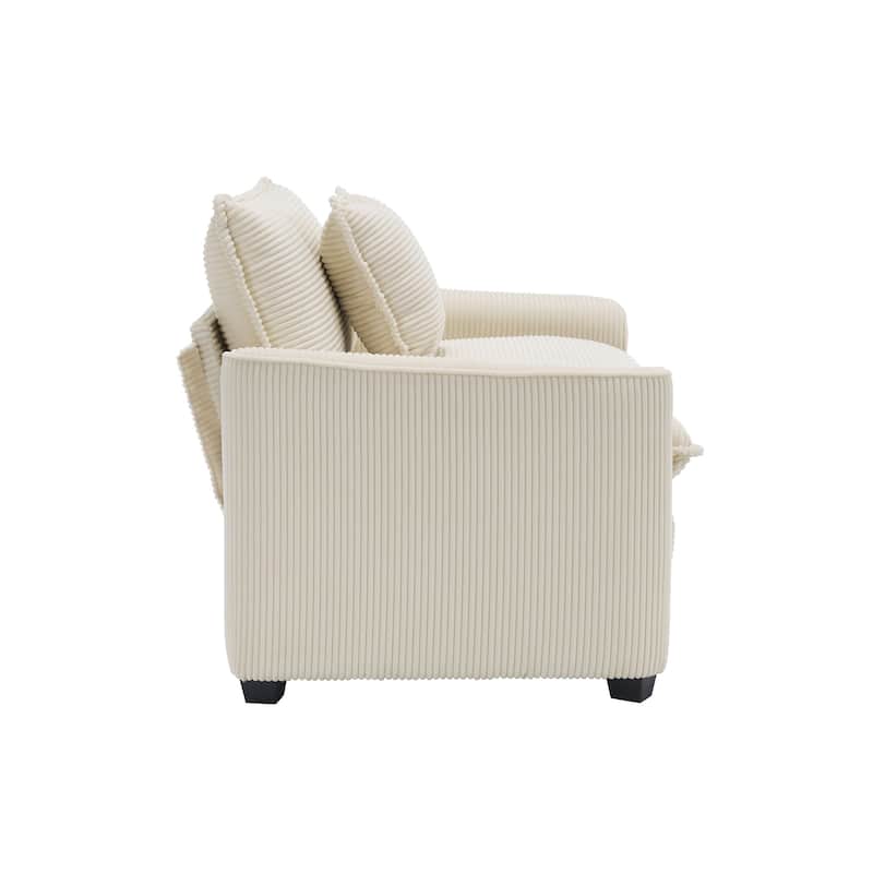 GDFStudio - Linda Corduroy Deep Seat Sofa