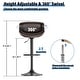 preview thumbnail 48 of 78, Bar Stools Adjustable Height Swivel Faux Leather Armless Barstools