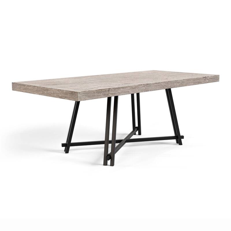 Furniture of America Evrena Modern 5-Piece Black Wood Dining Table Set