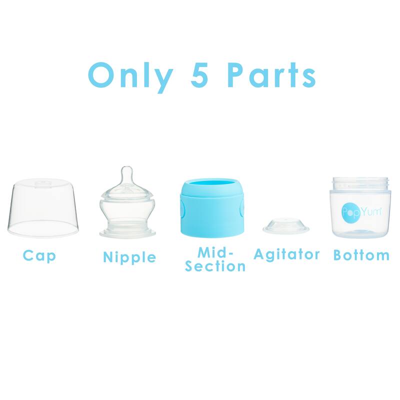 PopYum 5 oz Anti-Colic Formula Making Baby Bottle