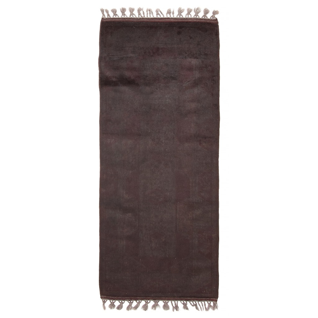 ECARPETGALLERY Hand-knotted Color Transition Grey Wool Rug - 2'6 x 5'11