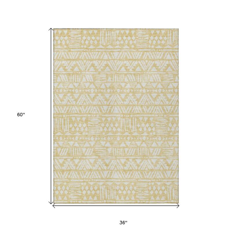 HomeRoots Southwestern Transitional Rectangle Outdoor Rug
