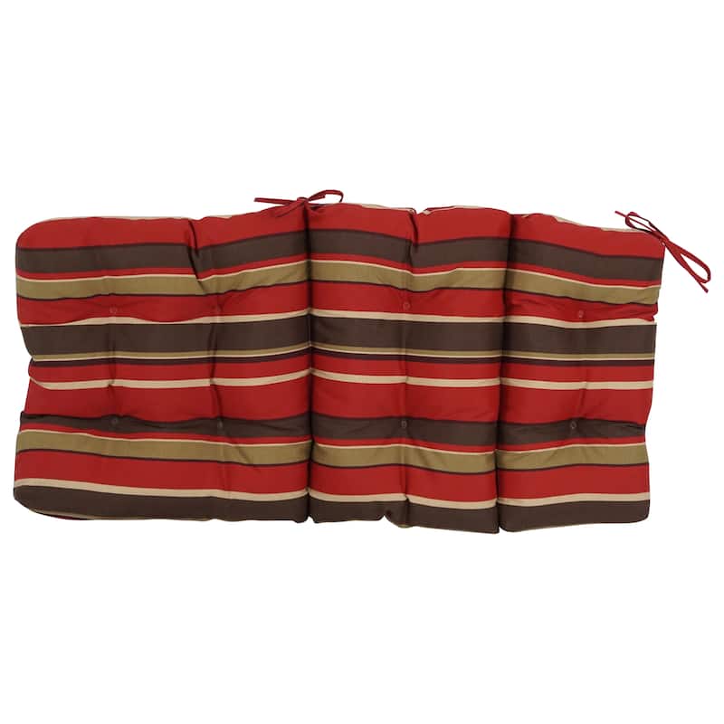 Multi-section Tufted Outdoor Seat/Back Chair Cushion (Multiple Sizes)