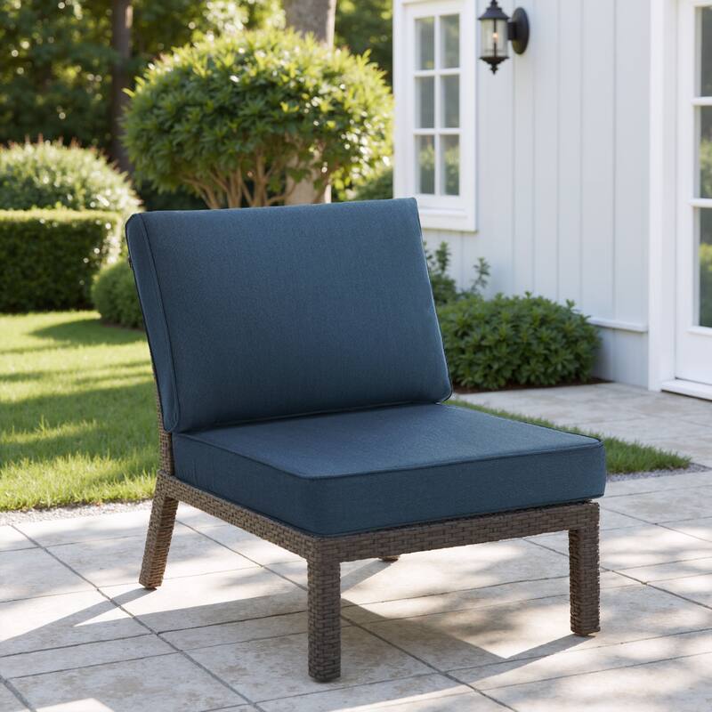 Outdoor 4.7" Thick Sunbrella Cushion Set with Back and Seat Cushions