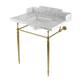 Option Marble White / Brushed Brass