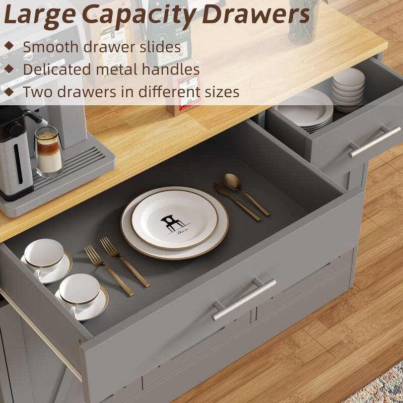 Futzca Sideboard Buffet Cabinet, Kitchen Storage Cabinet